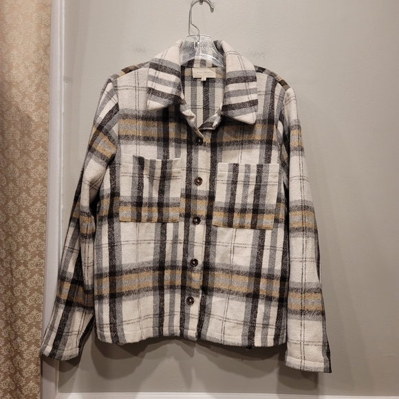 Anthropologie MELLÓDAY Plaid Flannel Shacket - M - Picture 2 of 8